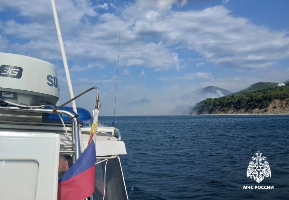 Появились кадры эвакуации туристов, которые застряли на берегу Черного моря из-за лесного пожара Появились кадры эвакуации туристов, которые застряли на берегу Черного моря из-за лесного пожара