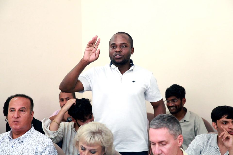 Представители Минздрава Крыма приняли участие во встрече с иностранными студентами Мединститута КФУ им. В. И. Вернадского Представители Минздрава Крыма приняли участие во встрече с иностранными студентами Мединститута КФУ им. В. И. Вернадского