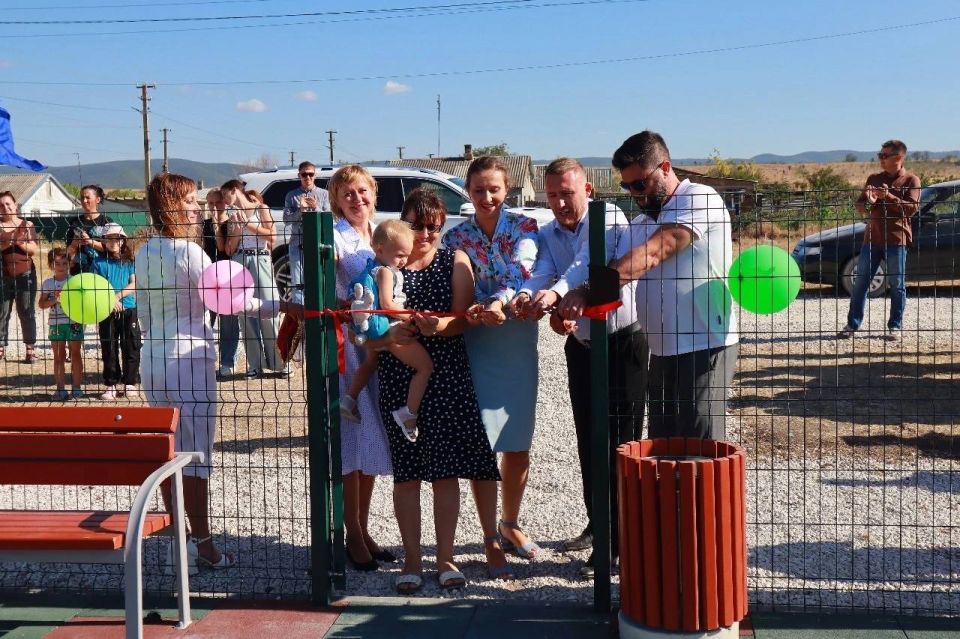 Шериф Османов: Новые спортивные объекты вчера открыли в Зеленогорском сельском поселении Белогорского района