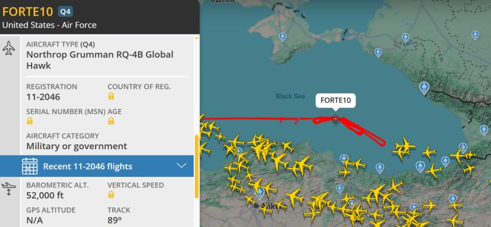  :       15850    Northrop Grumman RQ-4B Global Hawk   FORTE10