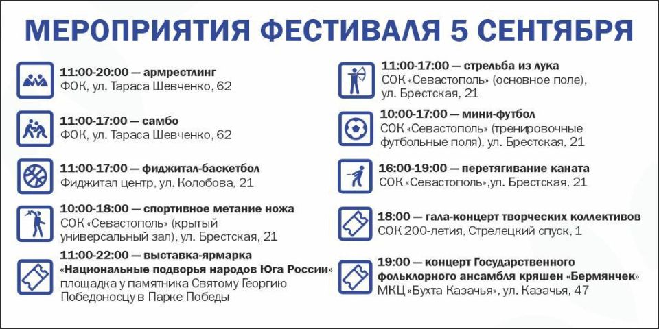 В этом году Фестиваль культуры и спорта народов Юга России принимает Севастополь! В этом году Фестиваль культуры и спорта народов Юга России принимает Севастополь!