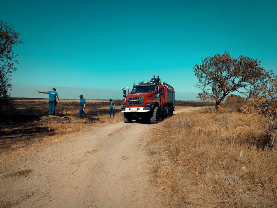 Сегодня в Бахчисарайском районе авиация МЧС России локализована пожар на 150 гектарах Сегодня в Бахчисарайском районе авиация МЧС России локализована пожар на 150 гектарах