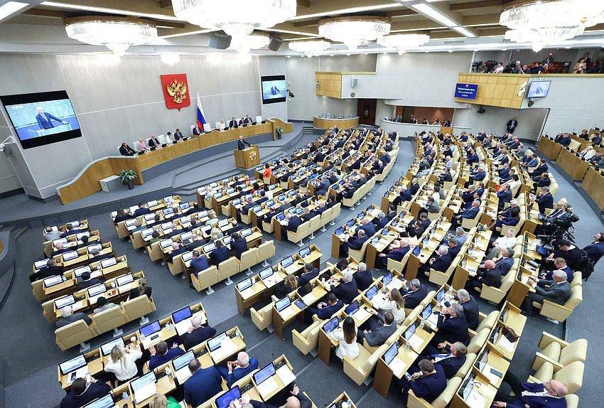 Владимир Немцев: В режиме ВКС принял участие в заседании Госдумы РФ, посвященном открытию девятой (осенней) сессии VIII созыва Владимир Немцев: В режиме ВКС принял участие в заседании Госдумы РФ, посвященном открытию девятой (осенней) сессии VIII созыва