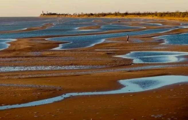 «Инопланетные пейзажи». Из Приморско-Ахтарска ушло море «Инопланетные пейзажи». Из Приморско-Ахтарска ушло море