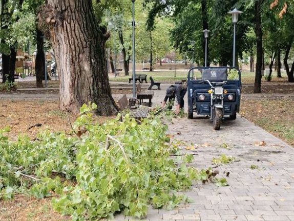 Сотрудники учреждения «Парки столицы» оперативно ликвидируют последствия непогоды Сотрудники учреждения «Парки столицы» оперативно ликвидируют последствия непогоды