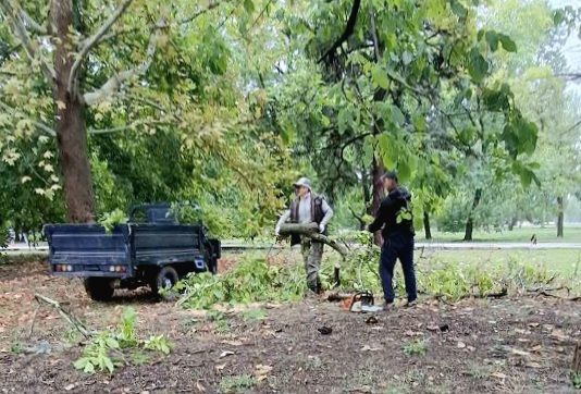 Сотрудники учреждения «Парки столицы» оперативно ликвидируют последствия непогоды Сотрудники учреждения «Парки столицы» оперативно ликвидируют последствия непогоды