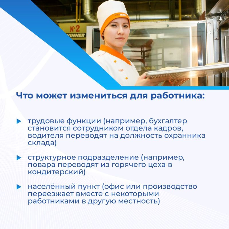 Перевод на другую работу чаще всего приносит серьёзные изменения в трудовую жизнь Перевод на другую работу чаще всего приносит серьёзные изменения в трудовую жизнь