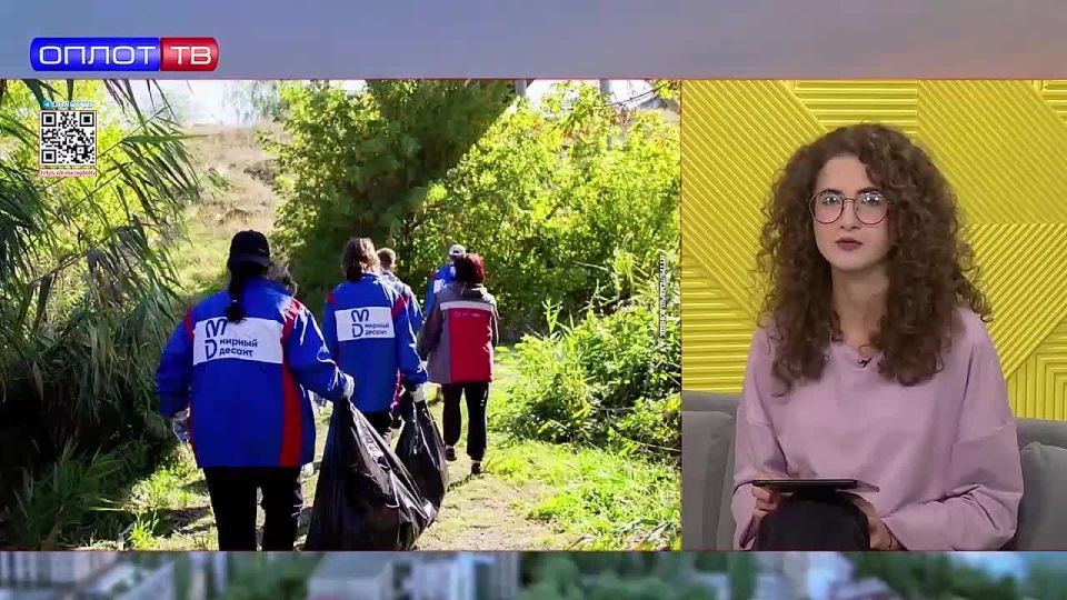 Студотряды организовали масштабную акцию «Мирный десант» по благоустройству посёлков Республики