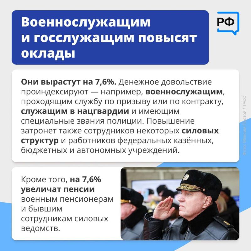 Антон Кравец: Военным и госслужащим повысят зарплату, самозанятые, владельцы малого и среднего бизнеса смогут получить отсрочку по кредитам, а стать участником программы долгосрочных сбережений теперь можно будет через... Антон Кравец: Военным и госслужащим повысят зарплату, самозанятые, владельцы малого и среднего бизнеса смогут получить отсрочку по кредитам, а стать участником программы долгосрочных сбережений теперь можно будет через...