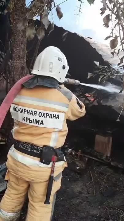 Ликвидация пожара в Бахчисарайском районе