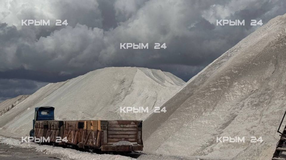 На озере Сасык-Сиваш начался сезон добычи розовой соли На озере Сасык-Сиваш начался сезон добычи розовой соли