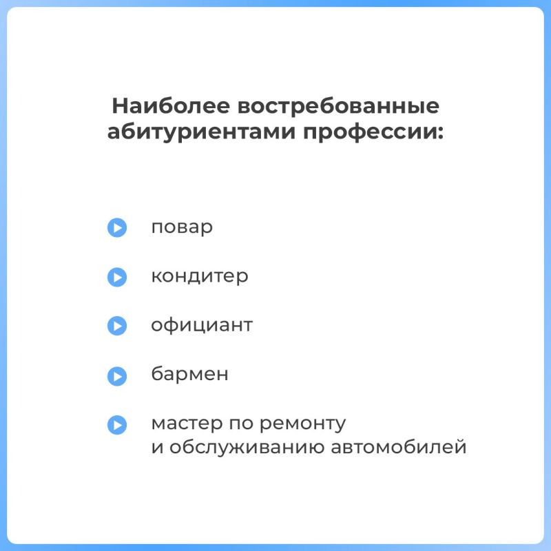 Спрос на среднее профессиональное образование в Крыму стабильно растёт Спрос на среднее профессиональное образование в Крыму стабильно растёт