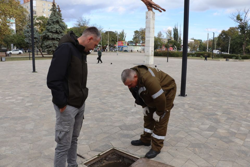 В Керчи консервируют фонтаны В Керчи консервируют фонтаны