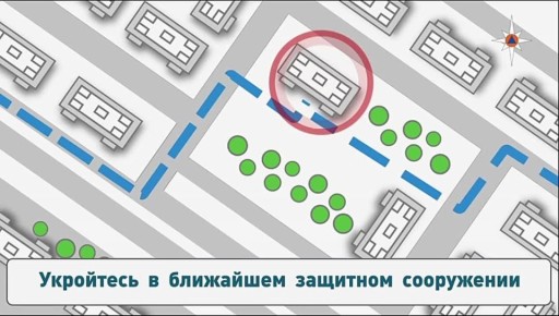 Действия при получении сигнала "Внимание всем" и при атаке БПЛА