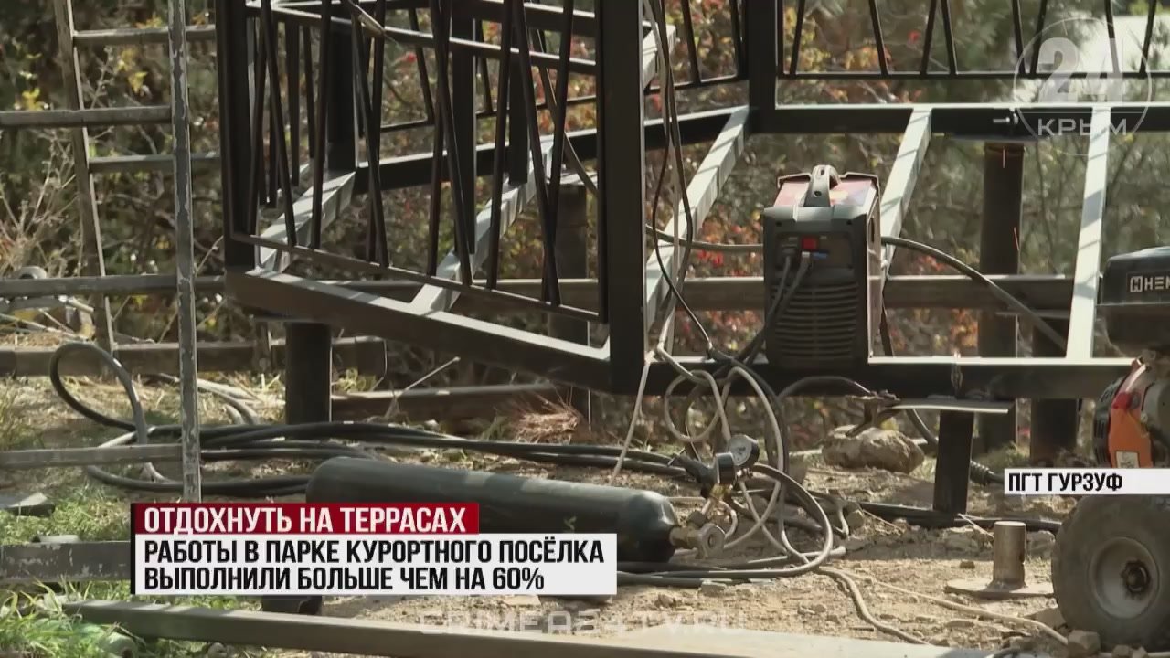Благоустройство парка в Гурзуфе выполнили больше чем на 60%