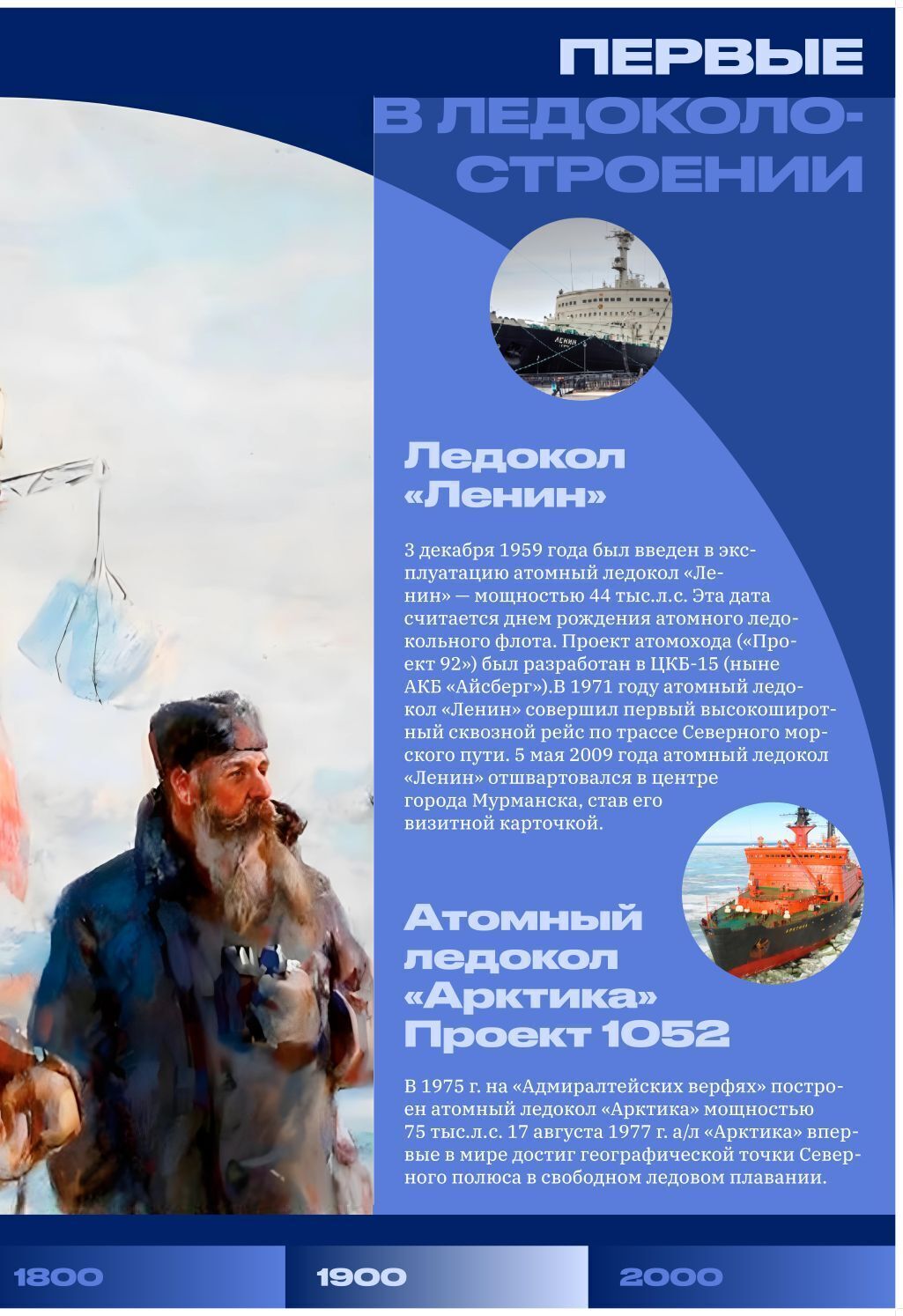 АНО «Центр «Арктические инициативы» подготовила выставку «Великий Северный поход: Арктика как искусство», в которой представлены основные исторические вехи российской истории освоения Северного морского пути АНО «Центр «Арктические инициативы» подготовила выставку «Великий Северный поход: Арктика как искусство», в которой представлены основные исторические вехи российской истории освоения Северного морского пути