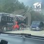 В районе средней станции канатки на Ай-Петри горит машина