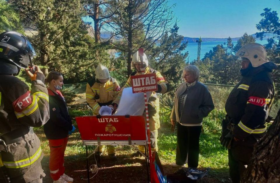 Учения по ликвидации пожара в детском саду