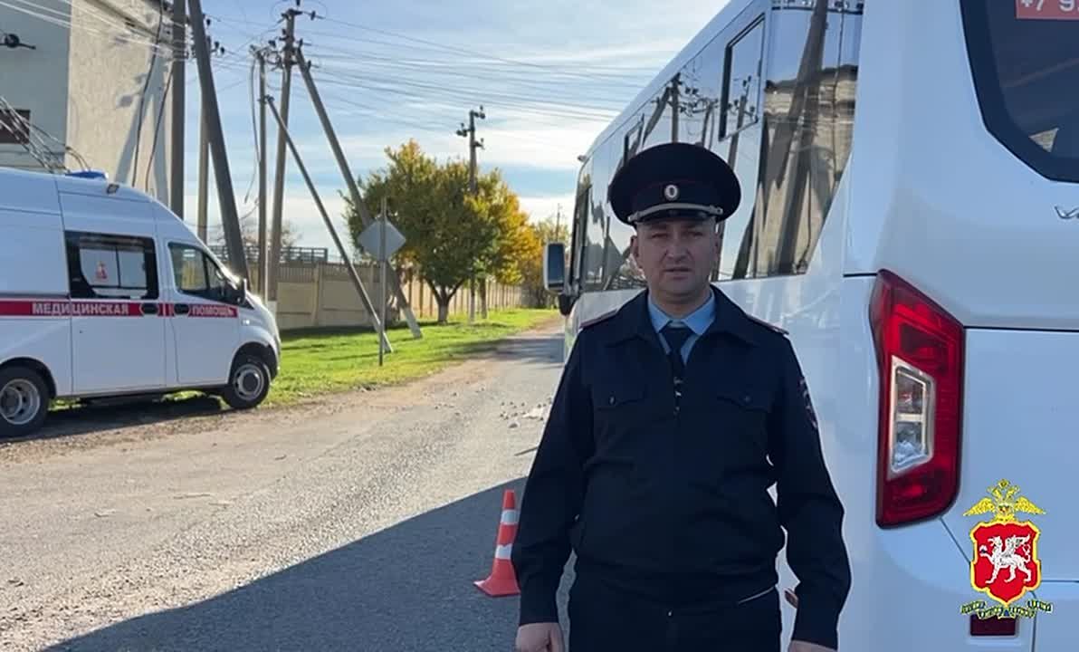 Государственный инспектор безопасности дорожного движения ОМВД России по Красногвардейскому району майор полиции Айдер Темиров