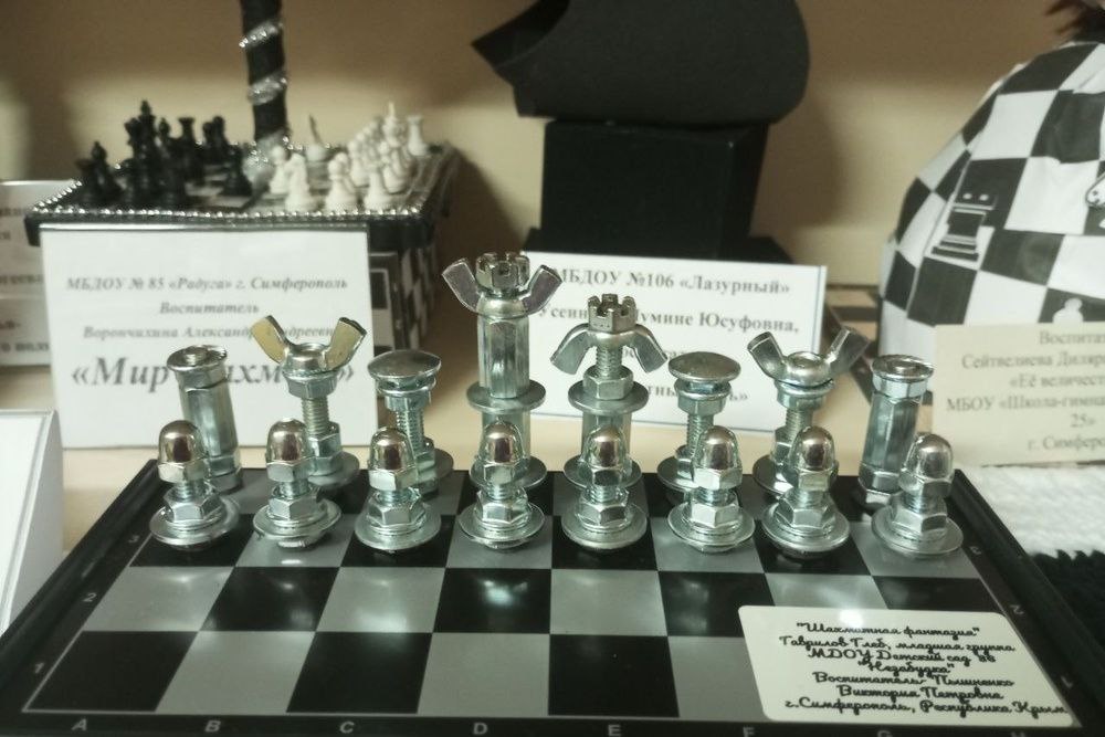 В рамках реализации республиканского проекта «Шахматы в детском саду» с 5 ноября в МБУ ДПО «ИМЦ» стартовала выставка «Шахматная фантазия» В рамках реализации республиканского проекта «Шахматы в детском саду» с 5 ноября в МБУ ДПО «ИМЦ» стартовала выставка «Шахматная фантазия»