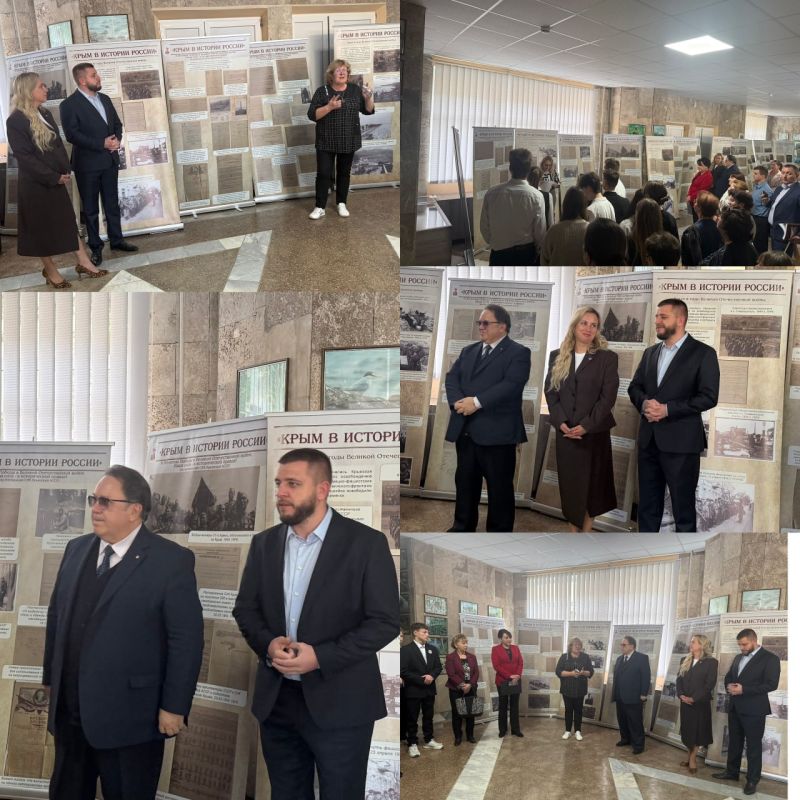 В фойе администрации города Судака открылась выставка «Крым в истории России» «Наша сила - в исторической правде!»
