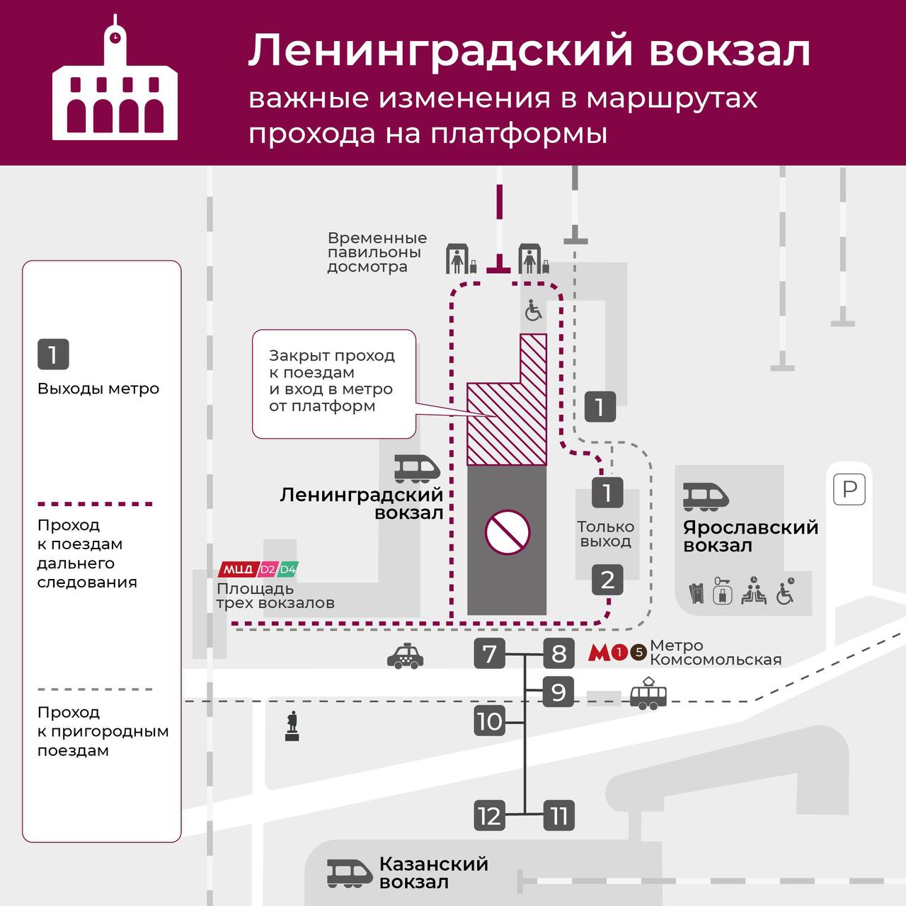 Важная информация для пассажиров поезда №53/54 «Гранд Экспресс» сообщением Санкт-Петербург – Москва