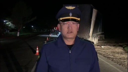 Комментарий прокурора Нижнегорского района Сергея Ли с места дорожно-транспортного происшествия, в котором погиб ребенок