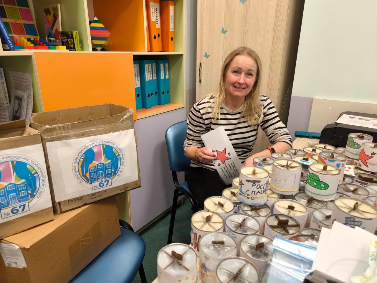 Янина Павленко: Изготовление окопных свечей для наших героев не останавливается Янина Павленко: Изготовление окопных свечей для наших героев не останавливается