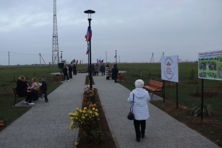 По приглашению Главы Сакского района Владислава Викторовича Хаджиева принял участие в открытии Парка славы и памяти участников специальной военной операции в селе Витино Молочненского сельского поселения