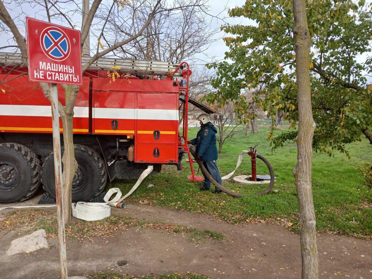 В Евпаторийской больнице потушили условный пожар В Евпаторийской больнице потушили условный пожар