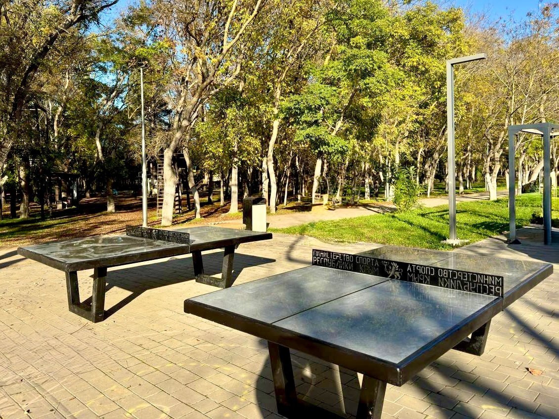 В Евпатории установили новые теннисные столы