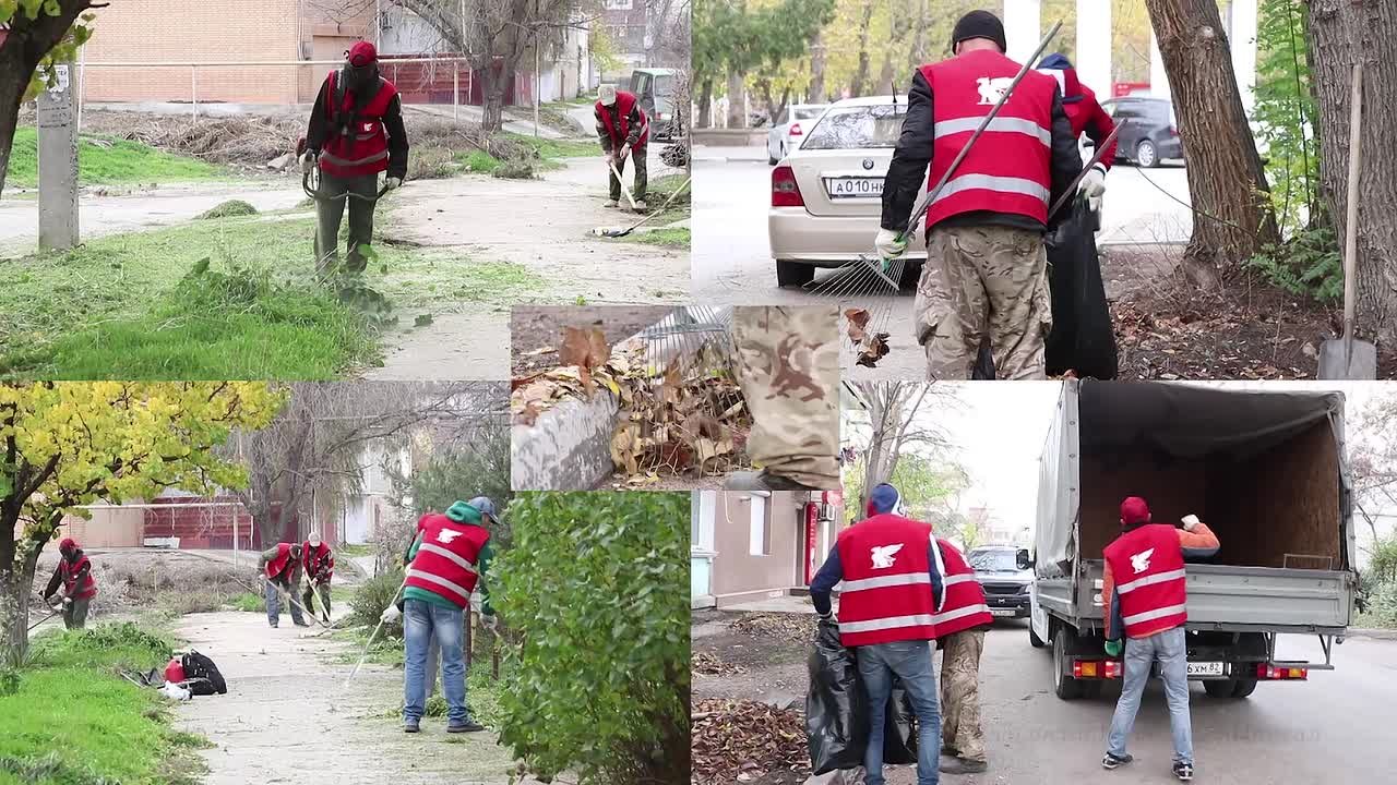 Уборкой общественных территорий в Феодосии также занимается подрядная организация "Грифон"