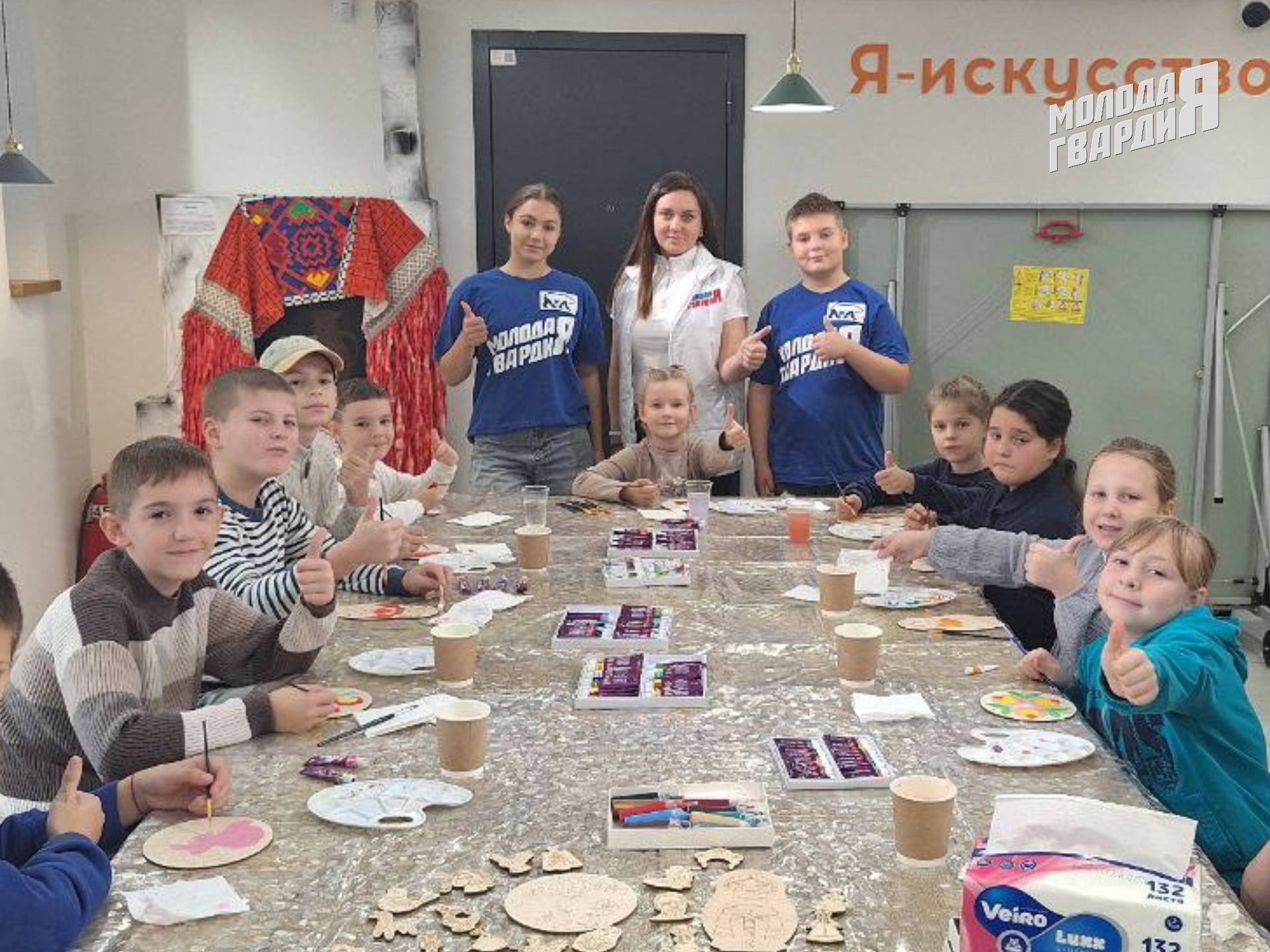 Судакские активисты «Молодой Гвардии» провели творческий мастер-класс для детей участников СВО Судакские активисты «Молодой Гвардии» провели творческий мастер-класс для детей участников СВО