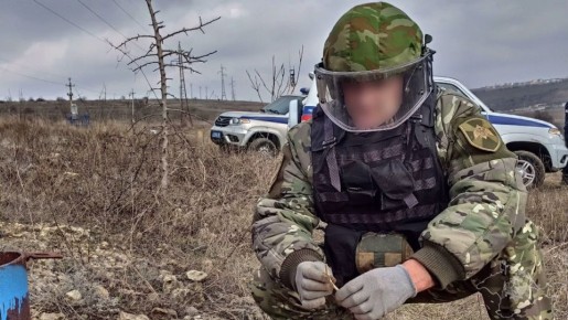 Росгвардейцы обследовали найденные в Севастополе боеприпасы времен Великой Отечественной войны