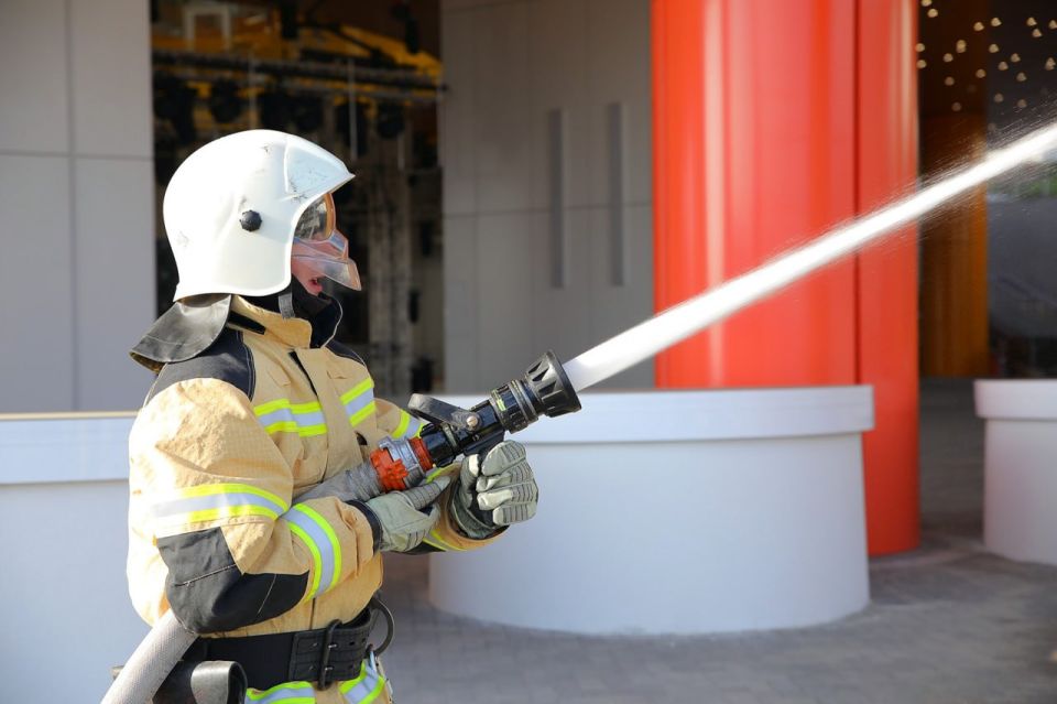 Занятия для пожарных в Артеке Занятия для пожарных в Артеке