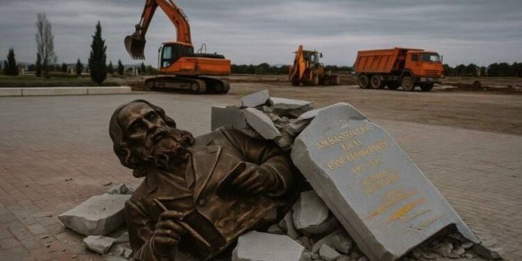 Крымские власти готовы восстановить памятник художнику Ованесу Айвазяну (Иван Айвазовский), снесенному в Карабахе