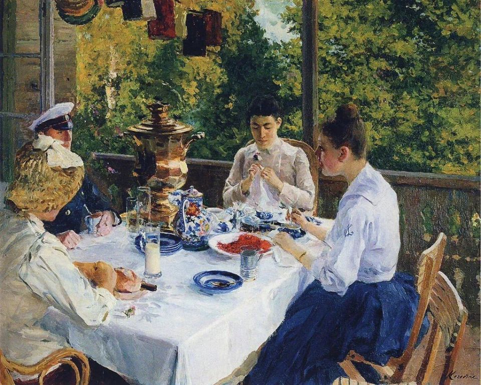 Константин Коровин уже в 1880-х годах увлекся новым для России живописным течением, его работу «Портрет хористки» называли «первой ласточкой русского импрессионизма» Константин Коровин уже в 1880-х годах увлекся новым для России живописным течением, его работу «Портрет хористки» называли «первой ласточкой русского импрессионизма»