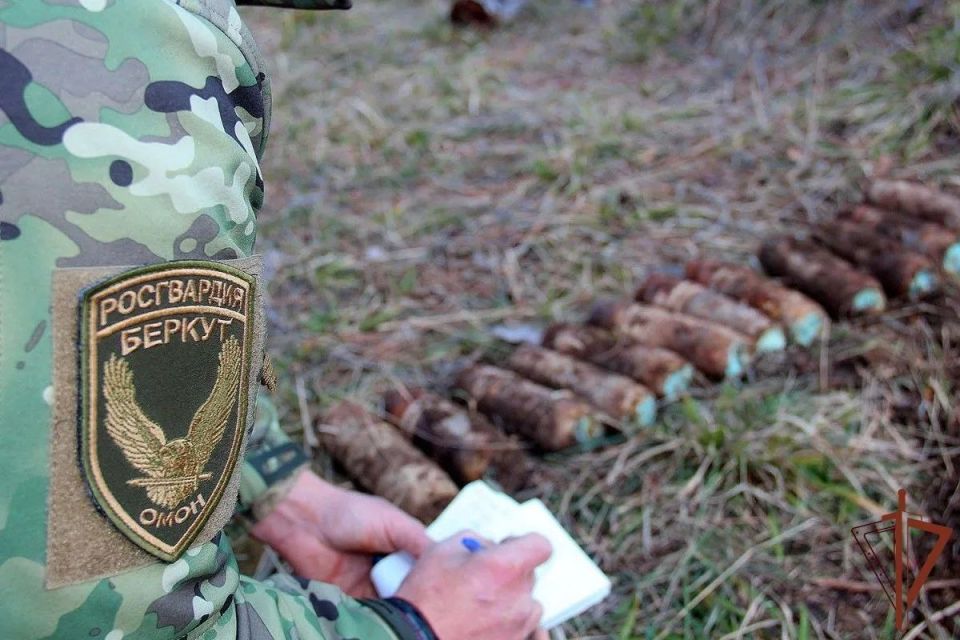 Боеприпасы времен Великой Отечественной войны обследовали росгвардейцы в Севастополе