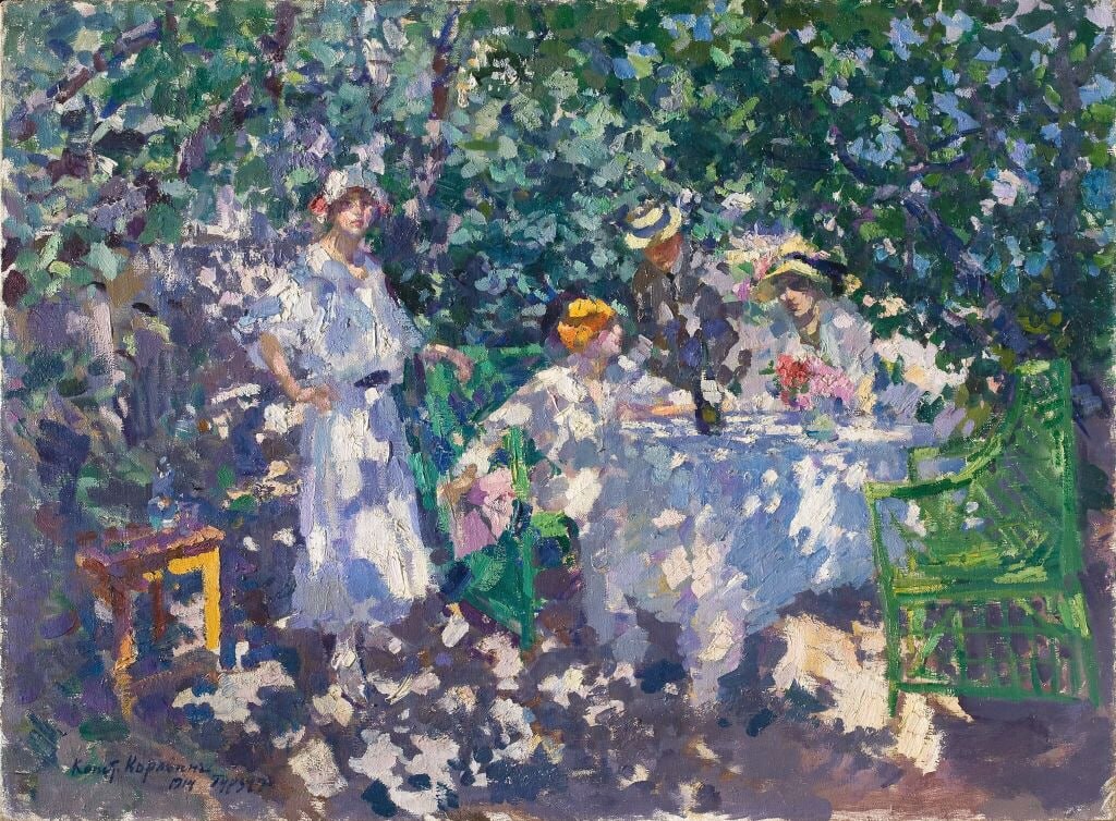 Константин Коровин уже в 1880-х годах увлекся новым для России живописным течением, его работу «Портрет хористки» называли «первой ласточкой русского импрессионизма» Константин Коровин уже в 1880-х годах увлекся новым для России живописным течением, его работу «Портрет хористки» называли «первой ласточкой русского импрессионизма»