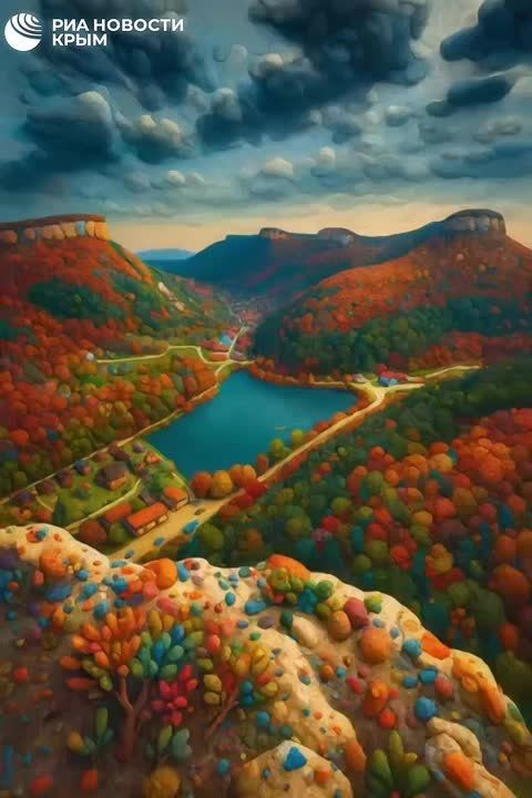 Крымские леса пестрят красками в любое время года