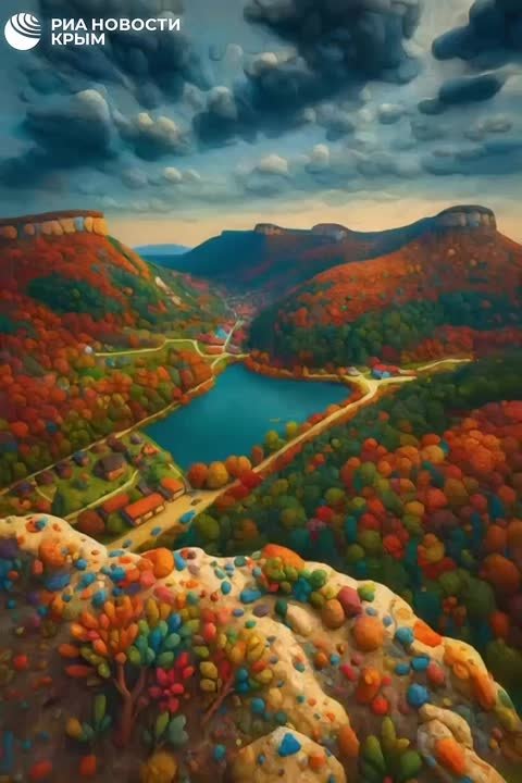 Крымские леса пестрят красками в любое время года