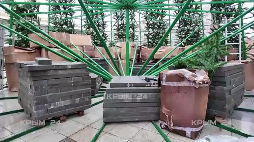 Новогоднее оформление Симферополя завершат к 19 декабря