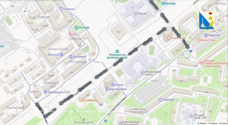 Объясняем, как пройти к новому Античному проспекту