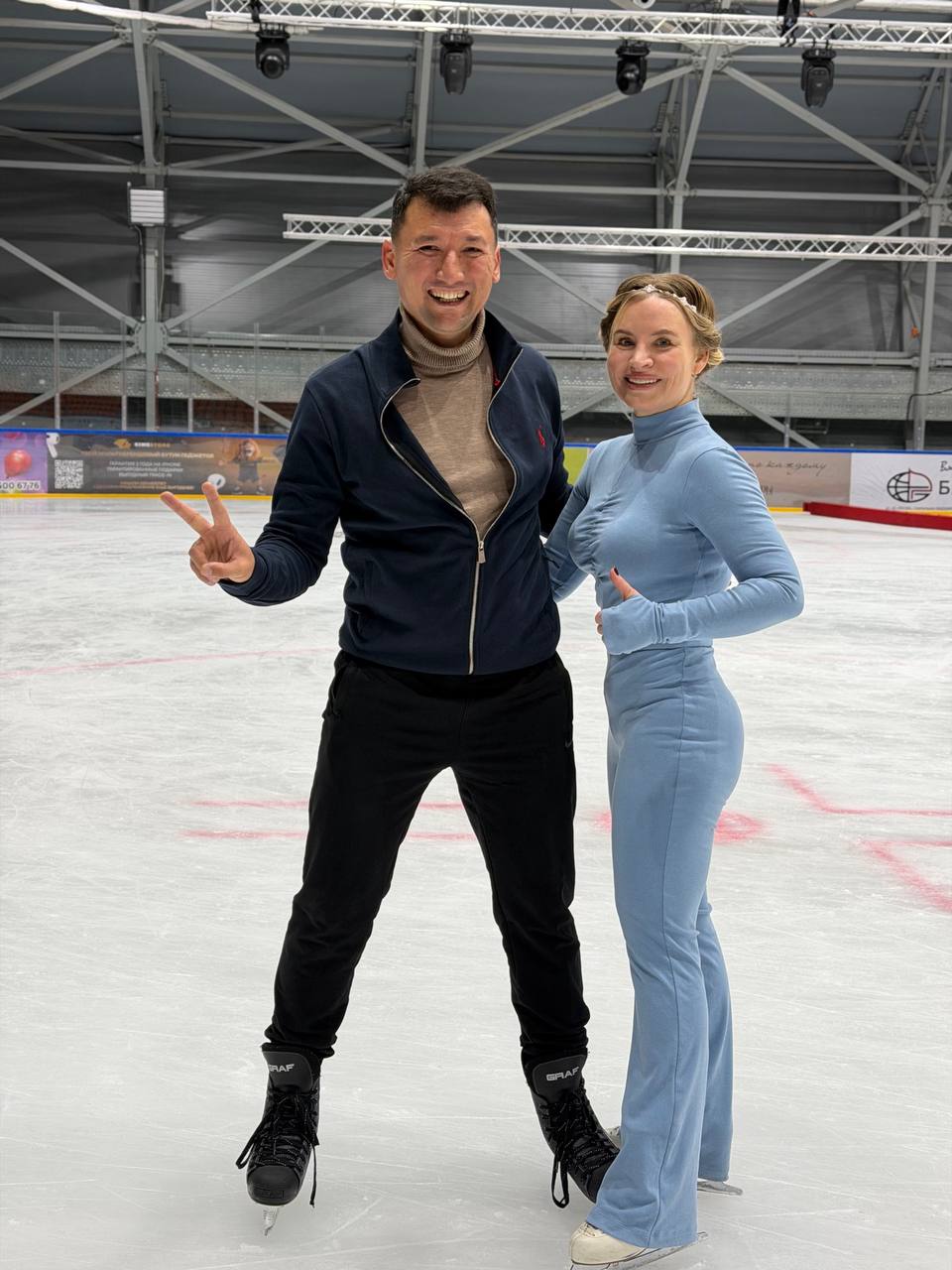 Ольга Торубарова: В рамках выездного семинара-практикума «Мы вместе» посетили совместно с заместителями глав администраций городов и районов, а также с начальниками отделов по спорту школу зимних видов спорта Ильи Авербуха...