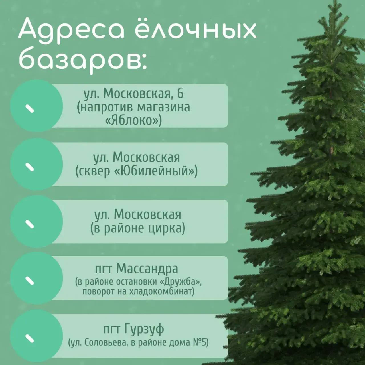 В Большой Ялте дан старт работе ёлочных базаров В Большой Ялте дан старт работе ёлочных базаров