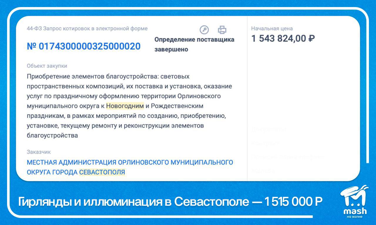 Принесли вам цифры — сколько Симферополь, Ялта и Севастополь потратили на украшения к Новому году Принесли вам цифры — сколько Симферополь, Ялта и Севастополь потратили на украшения к Новому году
