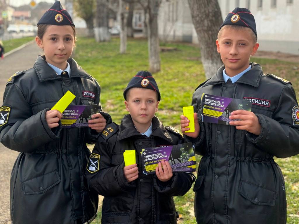 Светоотражатели на дороге: акция безопасности в Симферополе