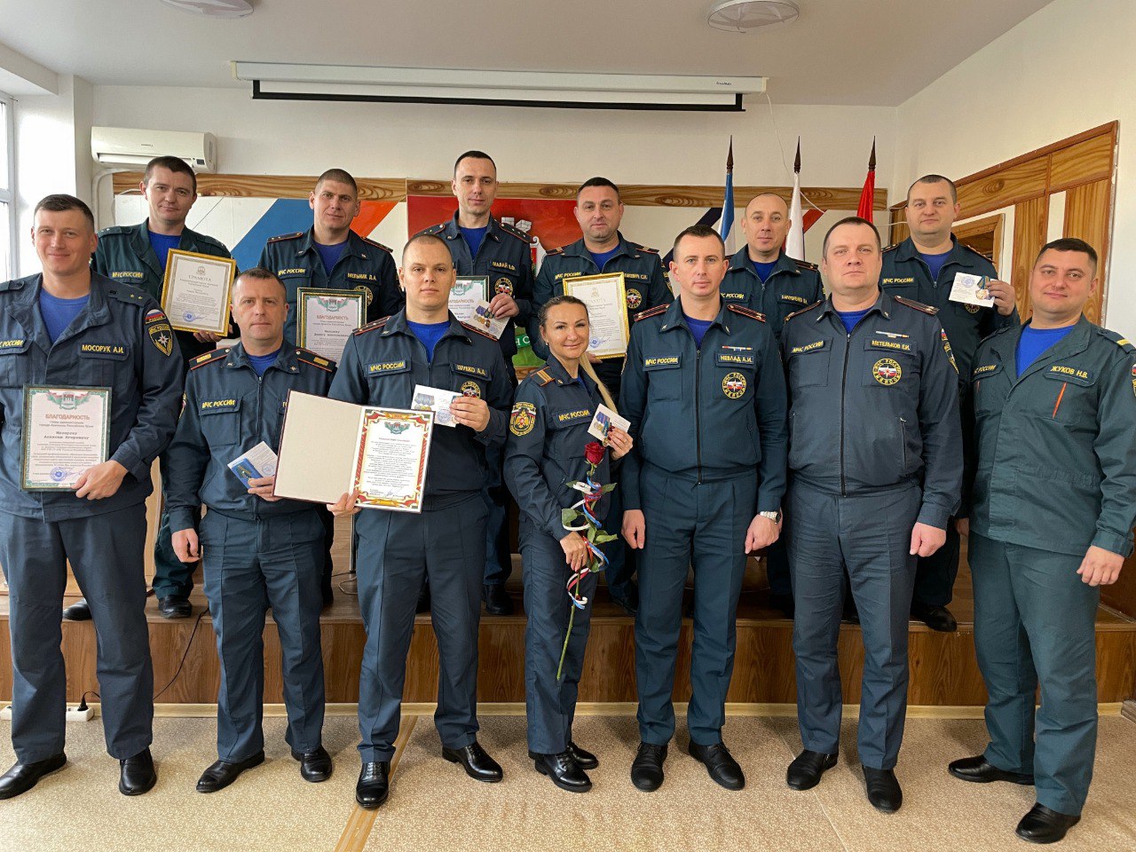 Василий Телиженко: В администрации города Армянска вручили благодарности и грамоты сотрудникам отделения ГУ МЧС России по Республике Крым г.Армянск