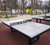В сквере 50-летия СССР установили столы для настольного тенниса