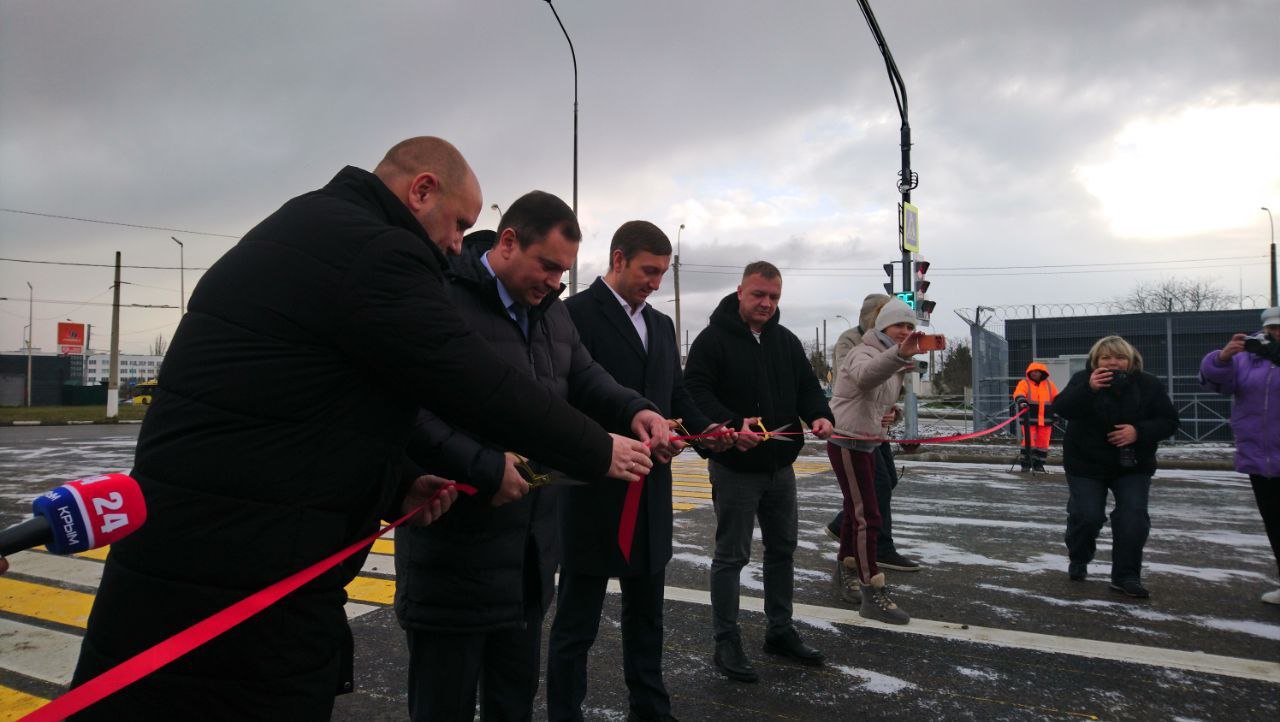 Сегодня в Керчи состоялось открытие движения по новой транспортной развязке на улице Шоссе Героев Сталинграда